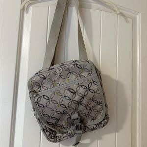 Eddie Bauer Gray and Blue Patterned Bag